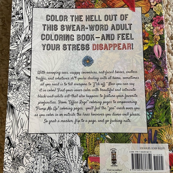 1 book by The Captain and 2 colouring books - fun swear words - colour therapy - Picture 8 of 9